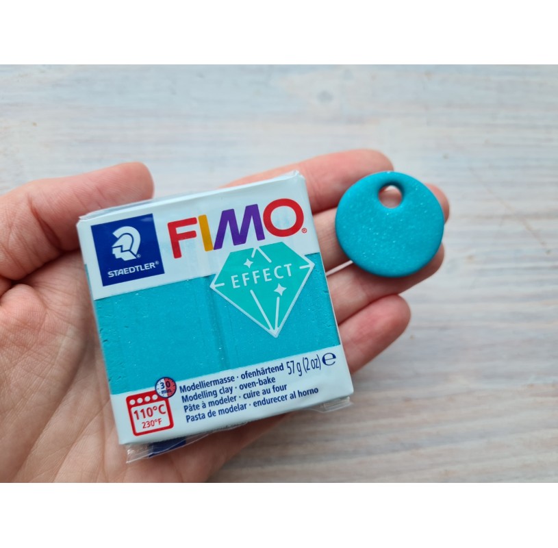 Fimo Effect Turquoise Galaxy Nr392 57g 2oz Oven Hardening Polymer Clay Staedtler 