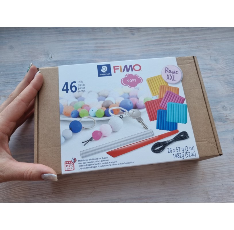FIMO Basic ovenbake polymer clay XXL set, 1482 gr