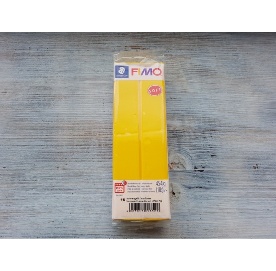 FIMO Soft oven-bake polymer clay, sunflower, Nr. 16, BIG PACKAGE 454 gr