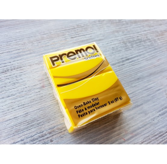 Sculpey Premo oven-bake polymer clay, zinc yellow hue, Nr. 5072, 57 gr 