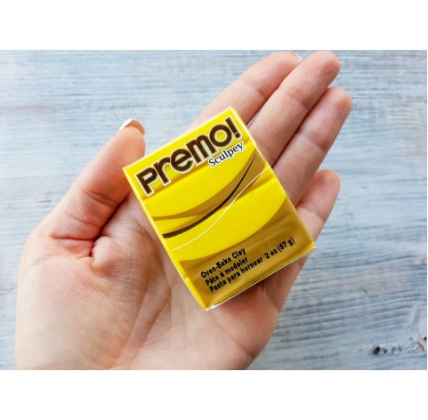 Sculpey Premo oven-bake polymer clay, zinc yellow hue, Nr. 5072, 57 gr 