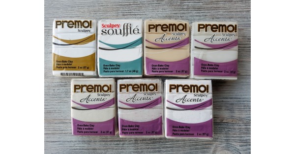 Sculpey Premo oven-bake polymer clay, White, Nr. 5001, 227 gr (8 oz)