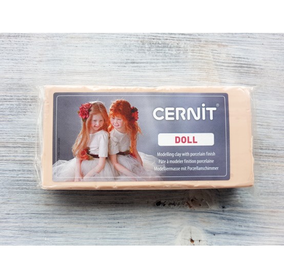 Cernit Doll oven-bake polymer clay, sun tan, Nr. 855, 500 gr