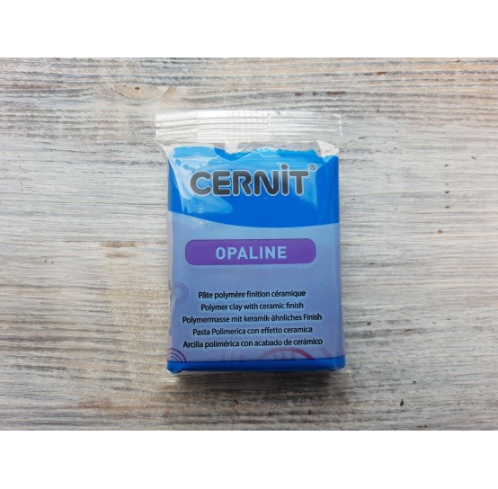 Cernit Opaline oven-bake polymer clay, primary blue, Nr. 261, 56 gr