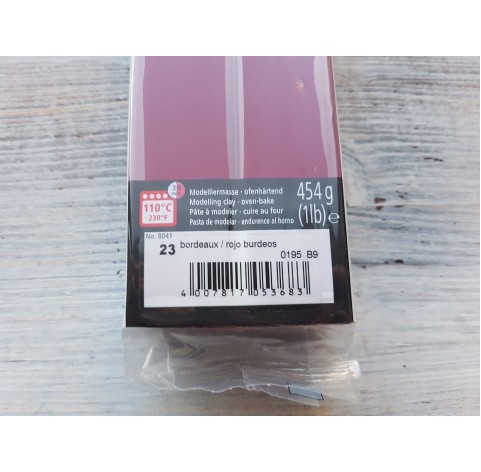 FIMO Professional oven-bake polymer clay, bordeaux, Nr. 23, 454 gr