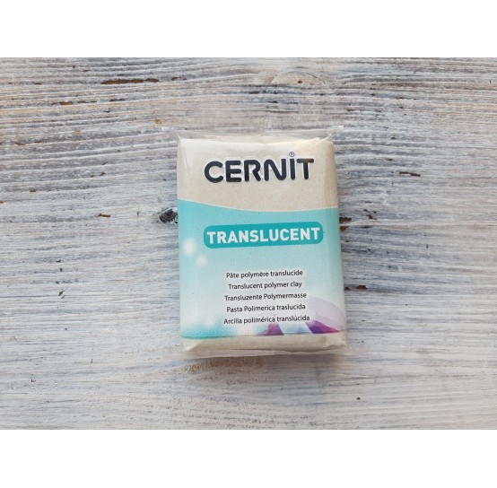 Cernit Translucent oven-bake polymer clay, glitter gold, Nr. 050, 56 gr