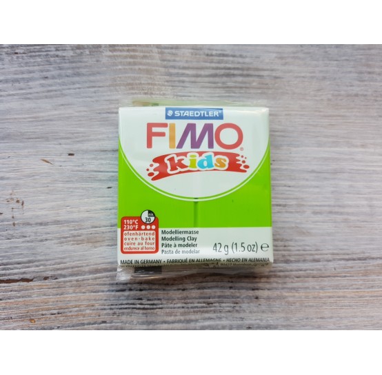 FIMO Kids oven-bake polymer clay, lime, Nr. 51, 42 gr