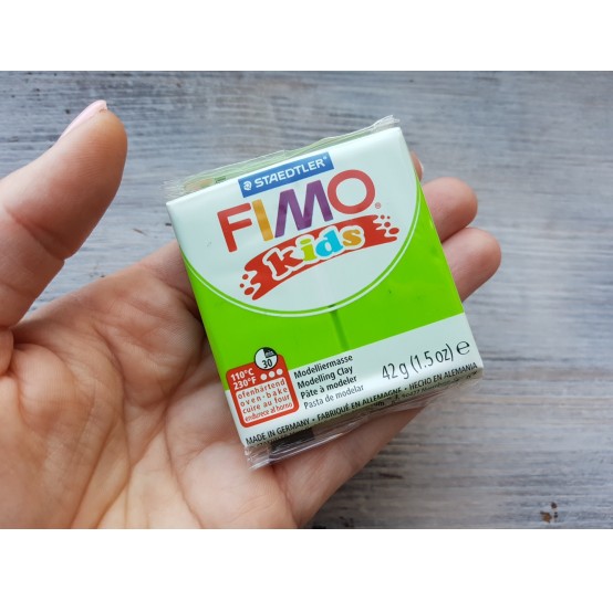 FIMO Kids oven-bake polymer clay, lime, Nr. 51, 42 gr