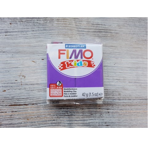 FIMO Kids oven-bake polymer clay, violet, Nr. 6, 42 gr