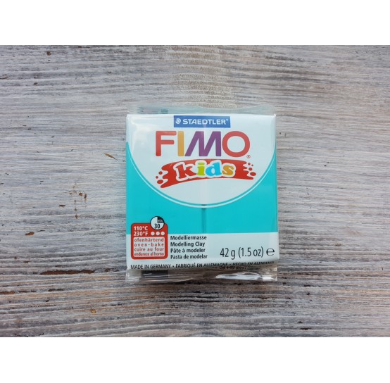 FIMO Kids oven-bake polymer clay, turquoise, Nr. 39, 42 gr