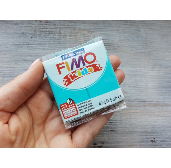 FIMO Kids oven-bake polymer clay, turquoise, Nr. 39, 42 gr