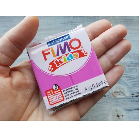 FIMO Kids oven-bake polymer clay, fuchsia, Nr. 220, 42 gr
