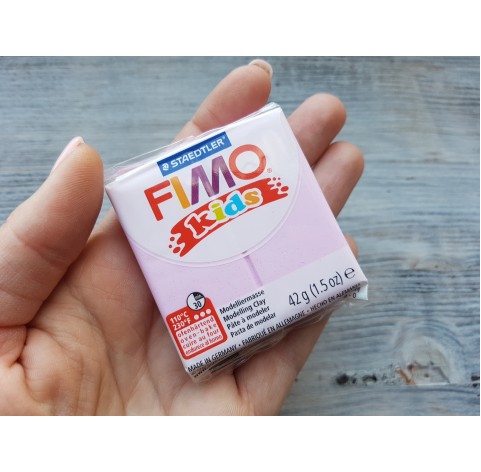 FIMO Kids oven-bake polymer clay, pearl light pink, Nr. 206, 42 gr