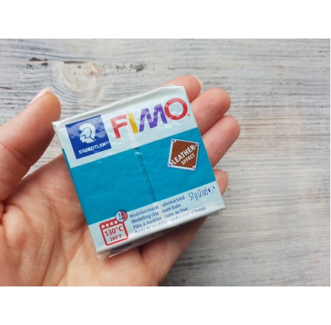 FIMO Leather oven-bake polymer clay, lagoon, Nr. 369, 57 gr