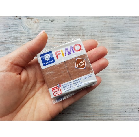 FIMO Leather oven-bake polymer clay, nut, Nr. 779, 57 gr