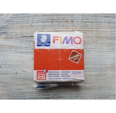 FIMO Leather oven-bake polymer clay, rust, Nr. 749, 57 gr