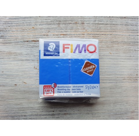 FIMO Leather oven-bake polymer clay, indigo, Nr. 309, 57 gr