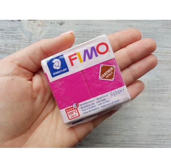 FIMO Leather oven-bake polymer clay, berry, Nr. 229, 57 gr