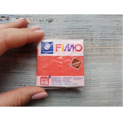 FIMO Leather oven-bake polymer clay, watermelon, Nr. 249, 57 gr