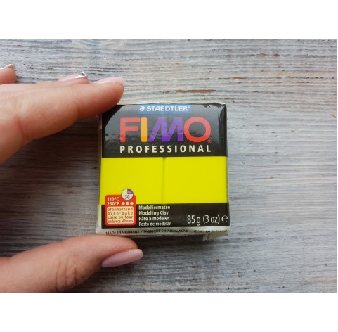 FIMO Professional oven-bake polymer clay, lemon yellow, Nr. 1, 85 gr
