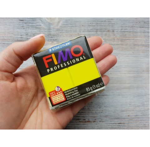 FIMO Professional oven-bake polymer clay, lemon yellow, Nr. 1, 85 gr