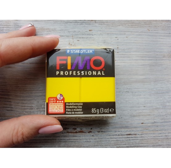 FIMO Professional oven-bake polymer clay, true yellow, Nr. 100, 85 gr