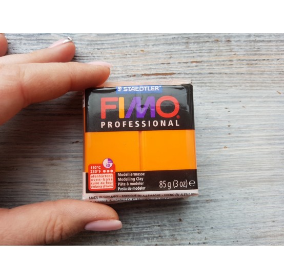 FIMO Professional oven-bake polymer clay, orange, Nr. 4, 85 gr