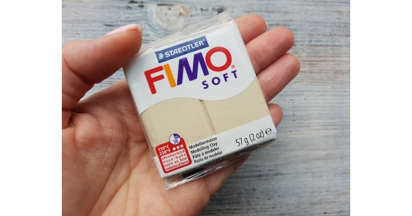 FIMO Soft Serie Polymer Clay, Sahara, Nr. 70, 57g 2oz, Oven-hardening  Polymer Modeling Clay, Basic Fimo Soft Colors by STAEDTLER 