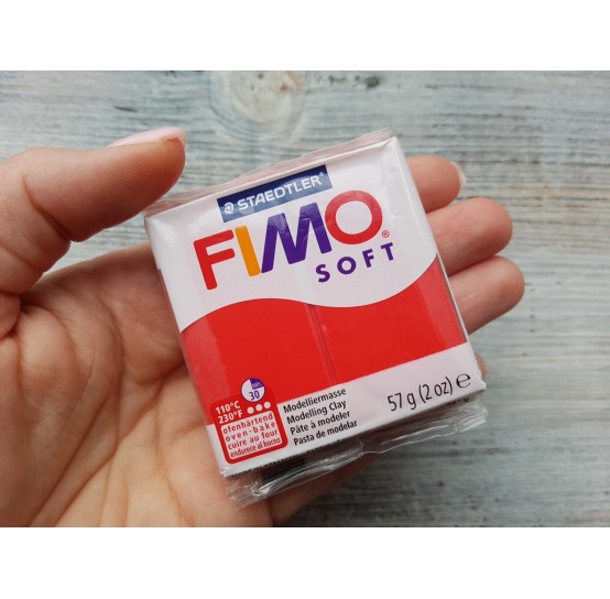 FIMO Soft oven-bake polymer, indian red, Nr. 24, 57 gr