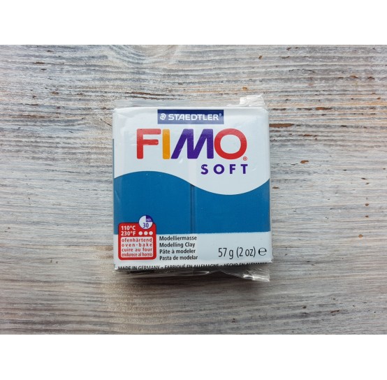 FIMO Soft oven-bake polymer clay, calypso blue, Nr. 31, 57 gr