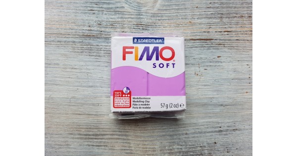 FIMO Soft Serie Polymer Clay, Purpure, Nr. 61, 57g 2oz, Oven