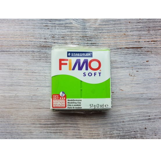 FIMO Soft oven-bake polymer clay, apple green, Nr. 50, 57 gr