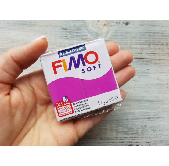 FIMO Soft oven-bake polymer, purpure, Nr. 61, 57 gr