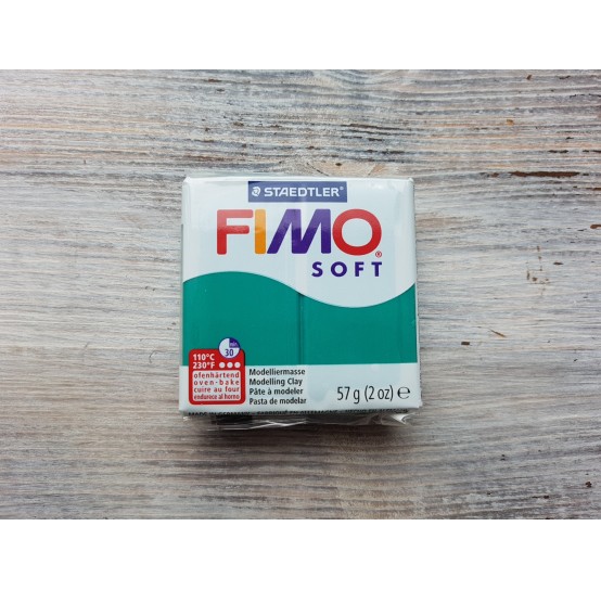 FIMO Soft oven-bake polymer clay, emerald, Nr. 56, 57 gr