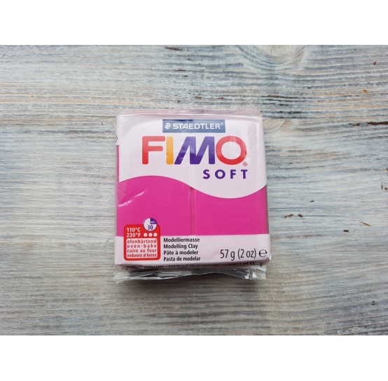 FIMO Soft oven-bake polymer, raspberry, Nr. 22, 57 gr