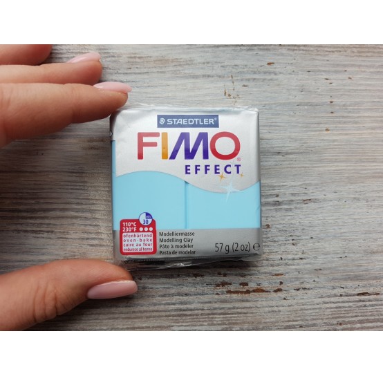 FIMO Effect oven-bake polymer clay, aqua (pastel), Nr. 305, 57 gr