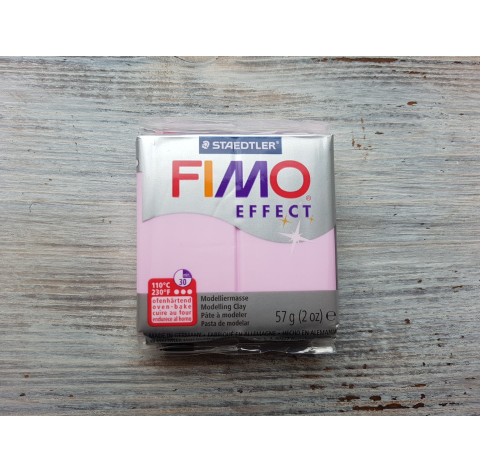FIMO Effect oven-bake polymer clay, light pink (pastel), Nr. 205, 57 gr