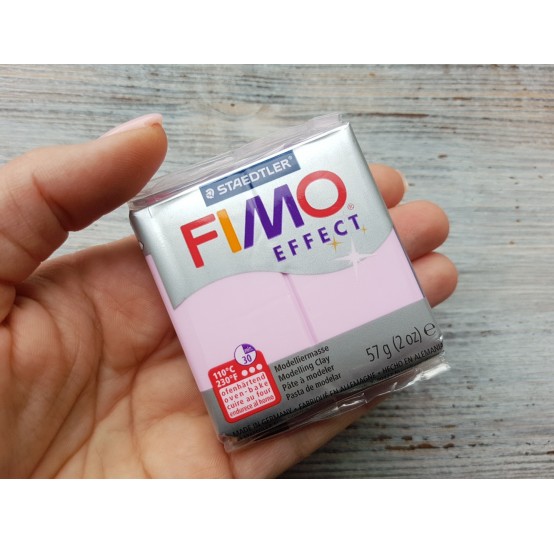 FIMO Effect oven-bake polymer clay, light pink (pastel), Nr. 205, 57 gr