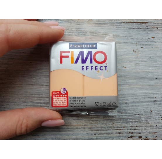 FIMO Effect oven-bake polymer clay, peach (pastel), Nr. 405, 57 gr