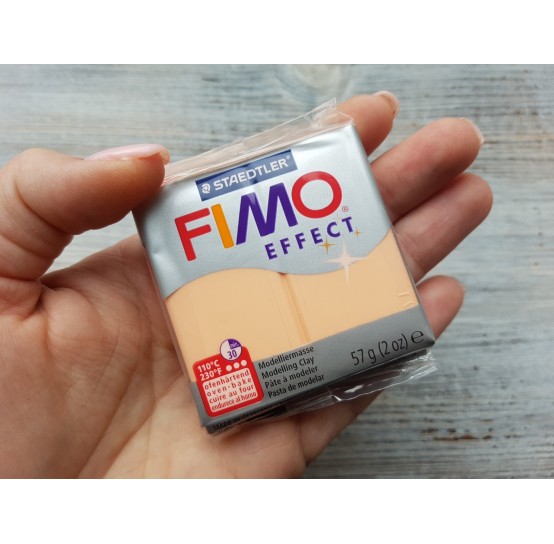 FIMO Effect oven-bake polymer clay, peach (pastel), Nr. 405, 57 gr