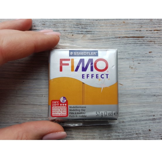FIMO Effect oven-bake polymer clay, gold (metallic), Nr. 11, 57 gr