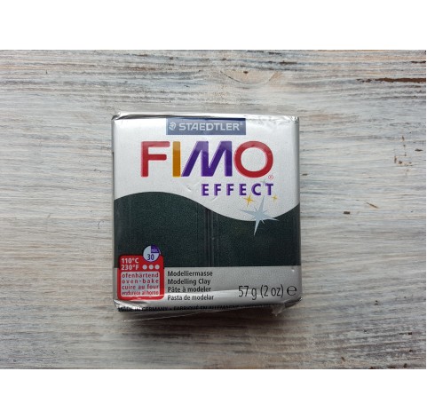 FIMO Effect oven-bake polymer clay, black (pearl), Nr. 907, 57 gr