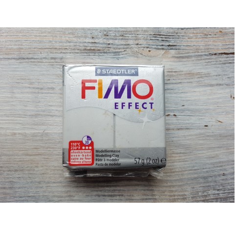 FIMO Effect oven-bake polymer clay, light silver (pearl), Nr. 817, 57 gr