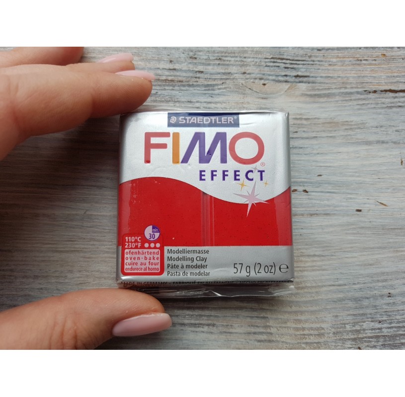 FIMO EFFECT Modelliermasse ofenhärtend glitter 57 g Knete basteln glitzer 