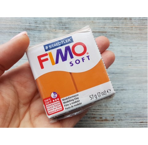 FIMO Soft oven-bake polymer clay, cognac, Nr. 76, 57 gr