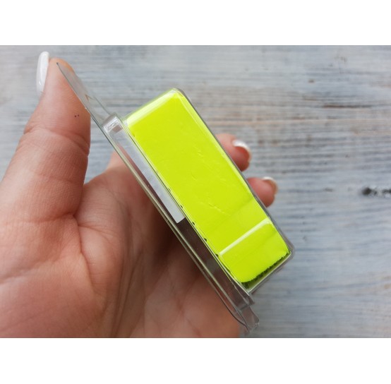 Pardo Jewelry and Art oven-bake polymer clay, neon yellow, Nr. 934, 56 gr