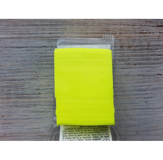 Pardo Jewelry and Art oven-bake polymer clay, neon yellow, Nr. 934, 56 gr