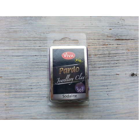 Pardo Jewelry and Art oven-bake polymer clay, sodalit, Nr. 501, 56 gr