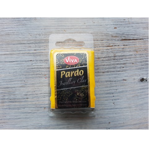 Pardo Jewelry and Art oven-bake polymer clay, aventurine yellow, Nr. 204, 56 gr