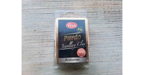 Pardo Jewelry and Art oven-bake polymer clay, alabaster, 302